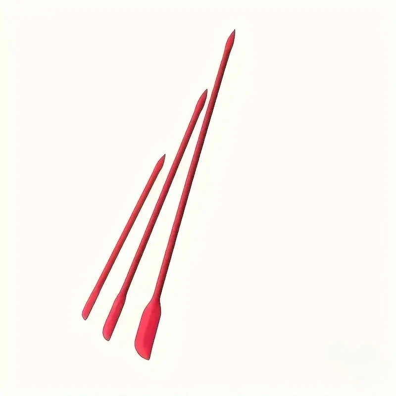 3-Piece Mini Silicone Spatula Set – Heat-Resistant Kitchen Tools for Jars, Bottles & Baking