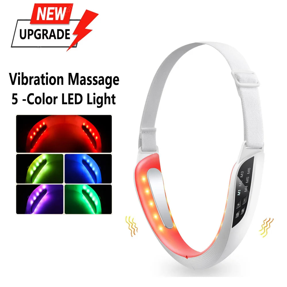 Electric V-Face Lifting Beauty Device – 6 Modes EMS Micro-Current Facial Sculpting Massager