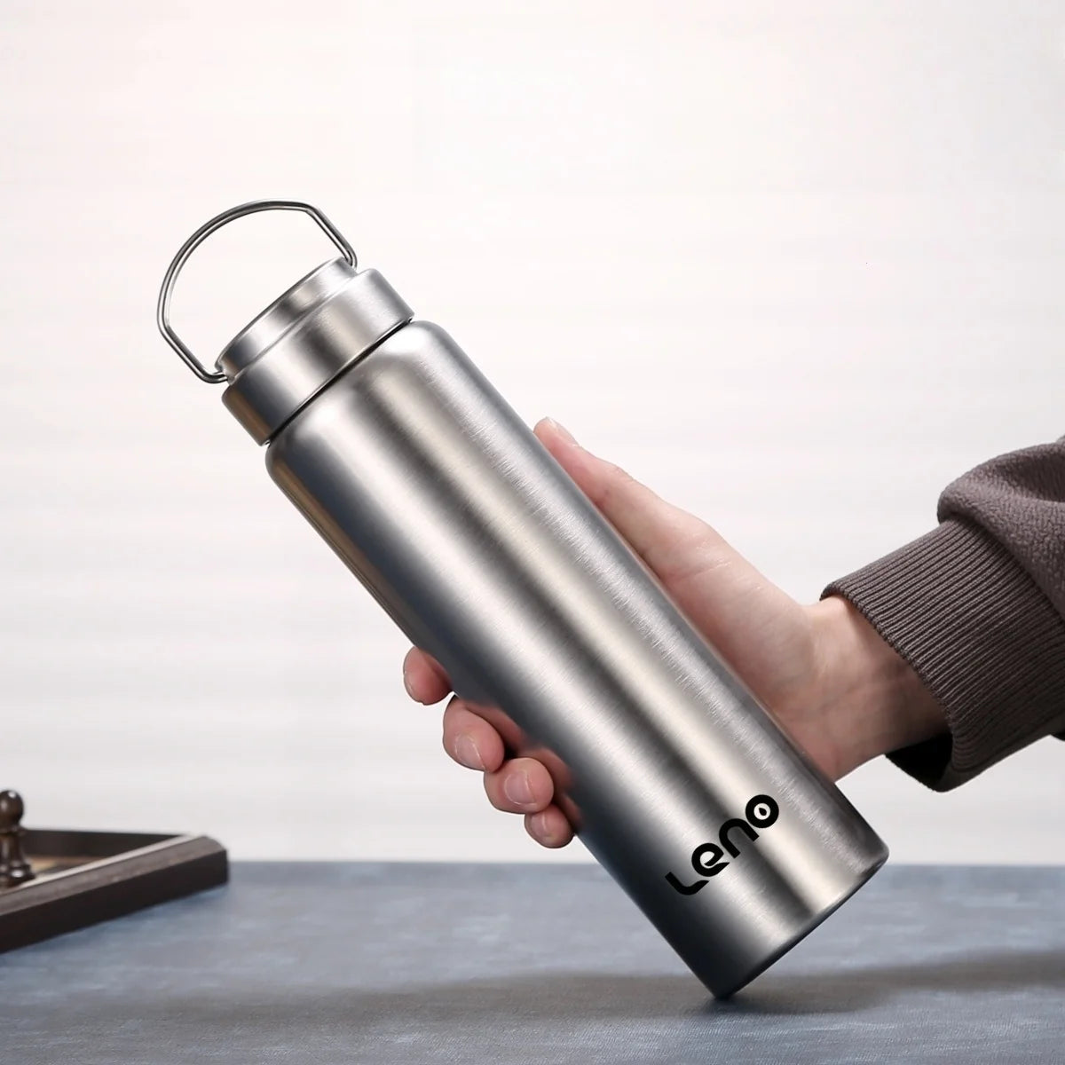 Large Capacity Stainless Steel Sports Water Bottle – Durable Metal Flask for Gym, Camping & Outdoor Use