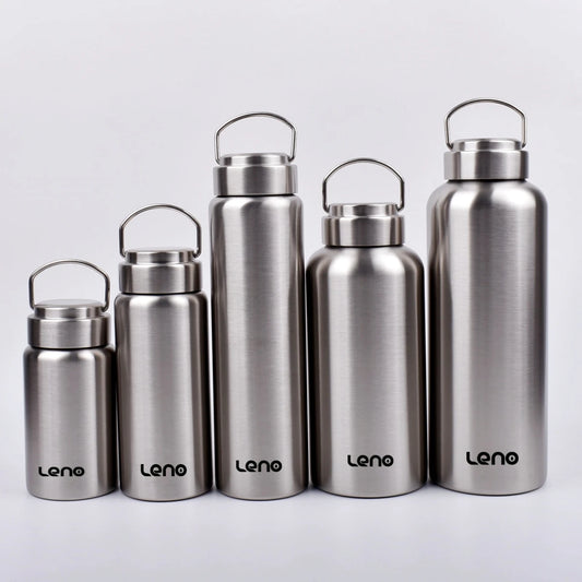 Large Capacity Stainless Steel Sports Water Bottle – Durable Metal Flask for Gym, Camping & Outdoor Use