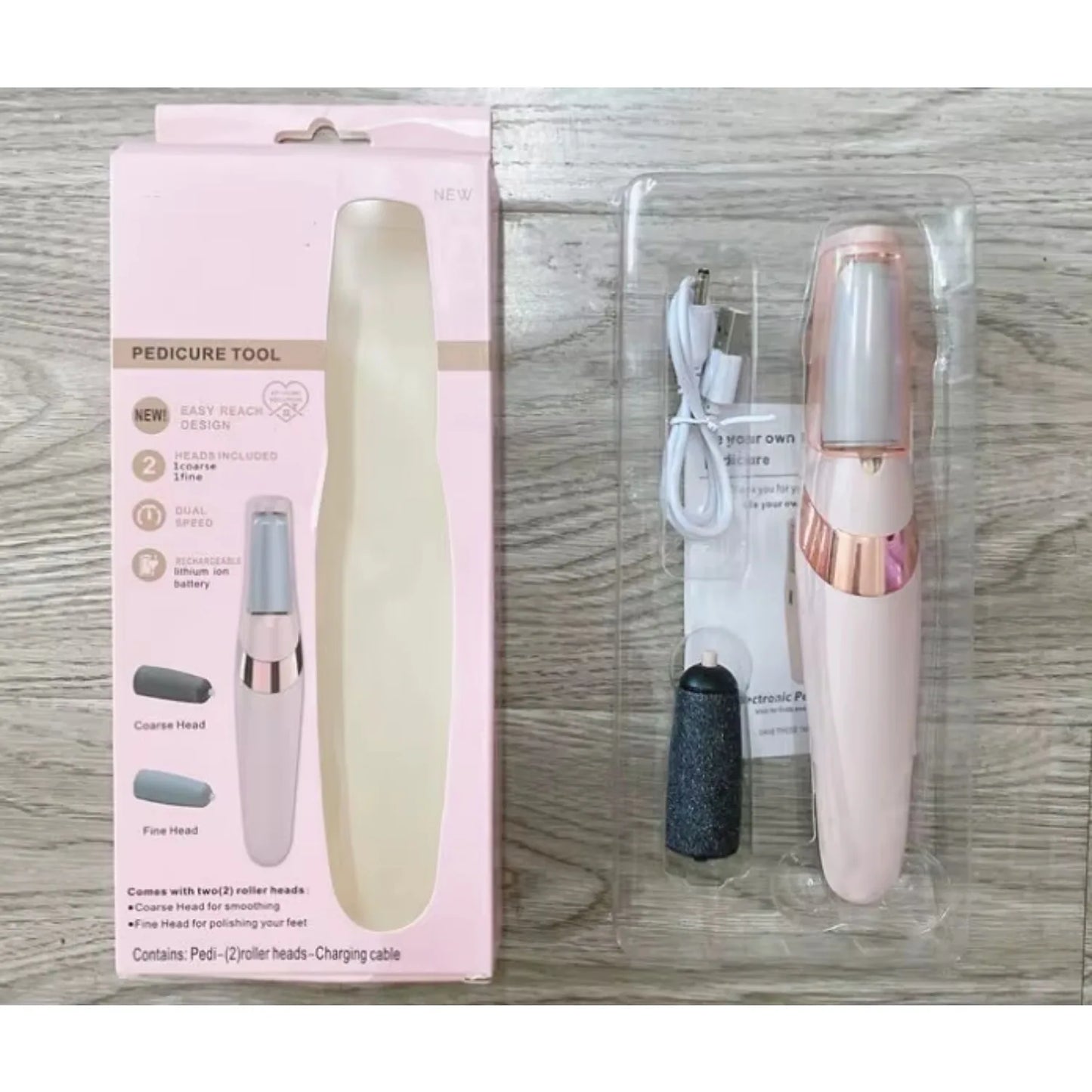 Rechargeable Electric Callus Remover – Cordless Foot File for Men & Women, Smoothes Dry & Coarse Skin