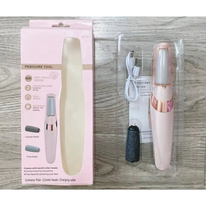 Rechargeable Electric Callus Remover – Cordless Foot File for Men & Women, Smoothes Dry & Coarse Skin