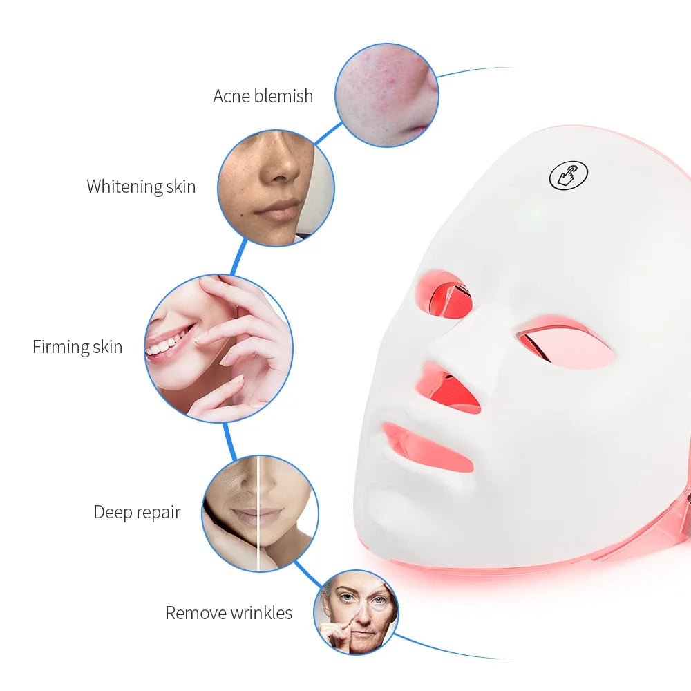 LED Facial Therapy Mask – Wireless Multi-Mode Light Mask for At-Home Skincare Routine