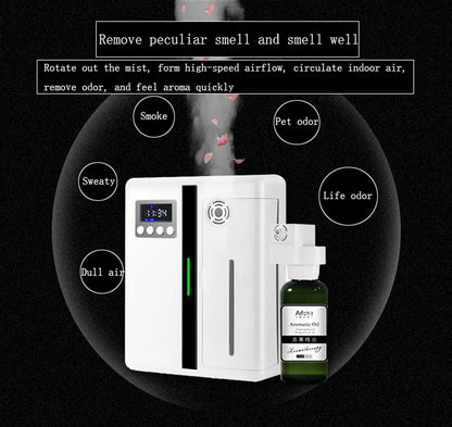 Wall-Mounted Scent Machine – 160ml Hotel-Grade Aroma Diffuser with Fan & Bluetooth