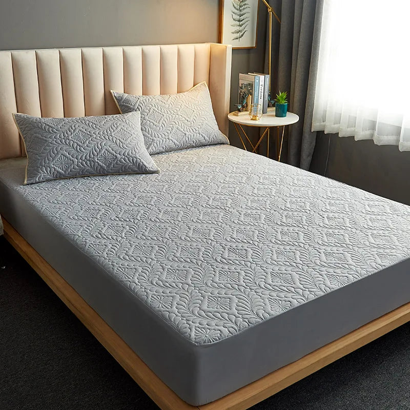 Waterproof Quilted Mattress Cover – Breathable Fitted Sheet Protector | Homevera