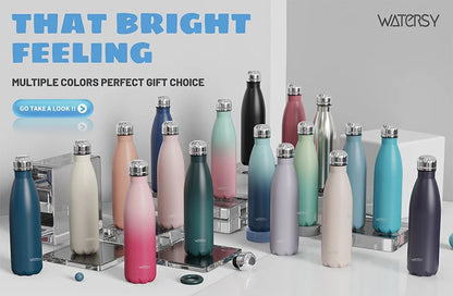 500ml Stainless Steel Insulated Water Bottle – Double Wall Vacuum Flask for Hot & Cold Drinks | Homevera