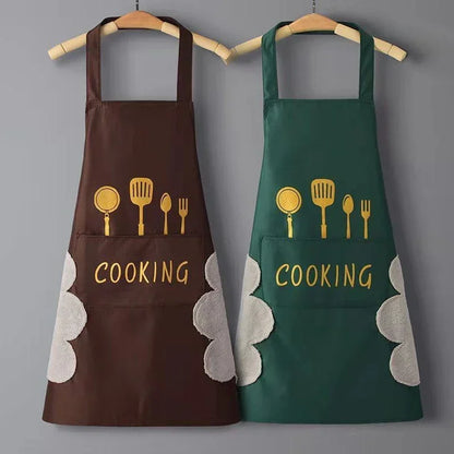 Waterproof & Oilproof Kitchen Apron – Lightweight Cooking Apron for Men & Women | Homevera