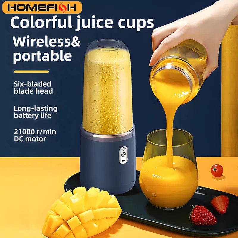 Multifunctional Portable Juice Blender – Rechargeable Dual Cup Juicer | Homevera