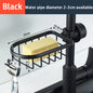 Rotatable Space Aluminum Sink Drain Rack – Faucet Sponge & Soap Holder Organizer for Kitchen & Bathroom