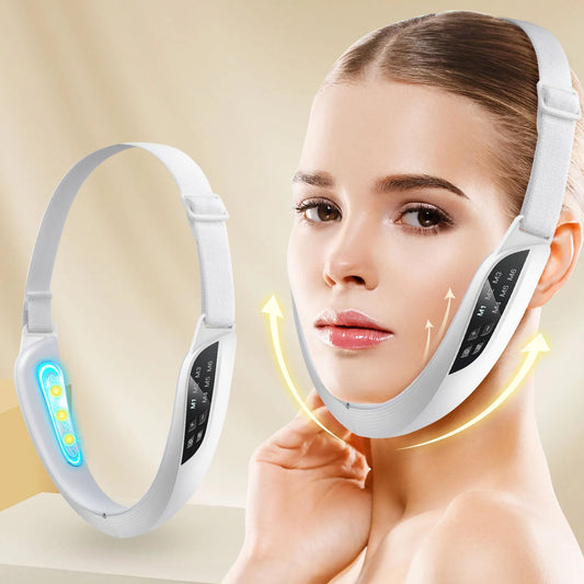 Electric V-Face Lifting Beauty Device – 6 Modes EMS Micro-Current Facial Sculpting Massager