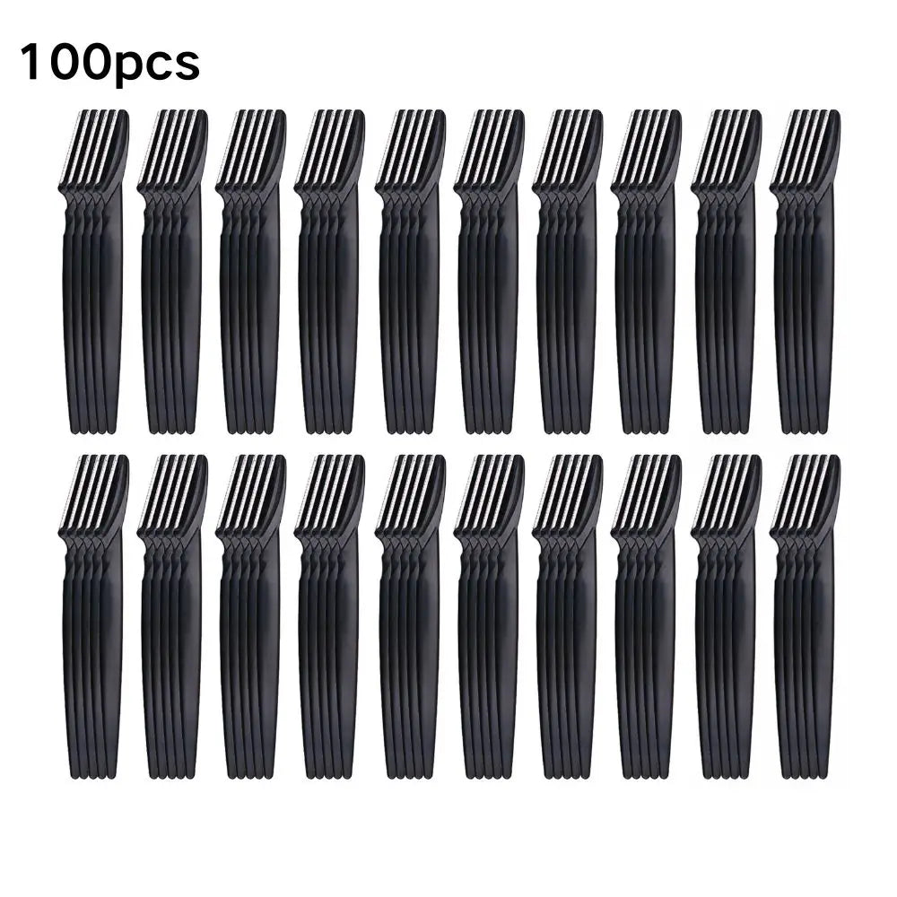 Professional Eyebrow Trimmer Kit for Women – Stainless Steel Facial Razor Set