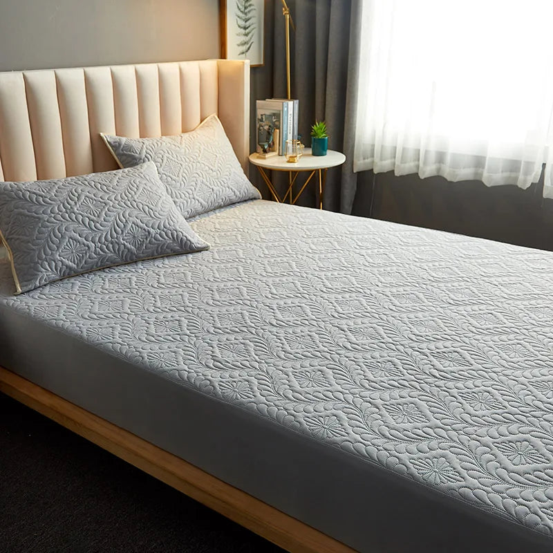 Waterproof Quilted Mattress Cover – Breathable Fitted Sheet Protector | Homevera