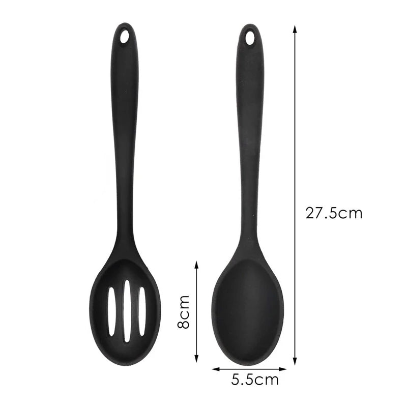 2-Piece Silicone Cooking Spoon Set