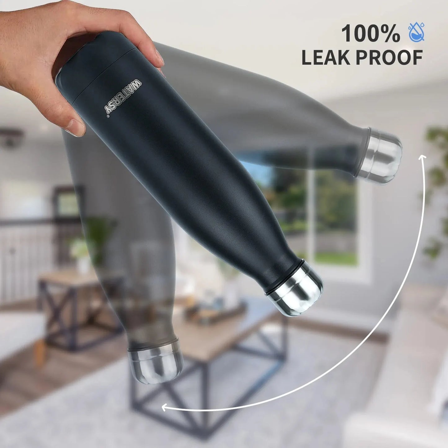 500ml Stainless Steel Insulated Water Bottle – Double Wall Vacuum Flask for Hot & Cold Drinks | Homevera