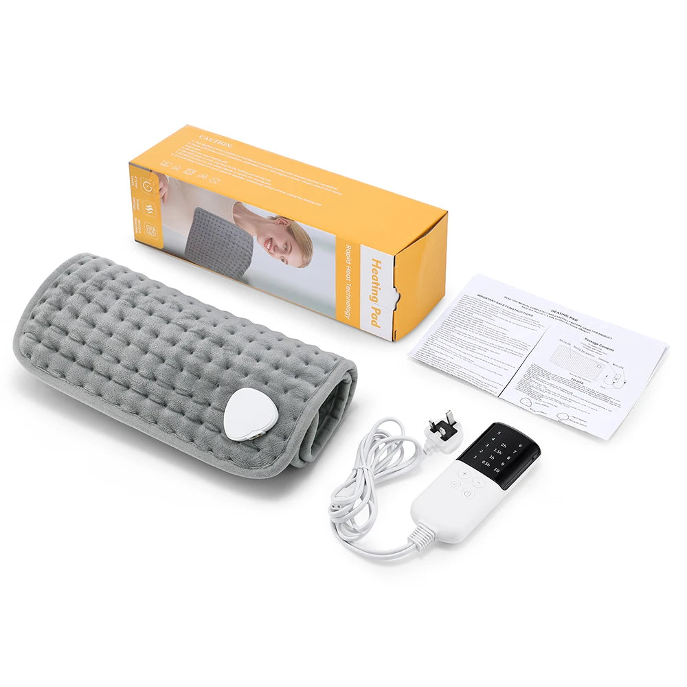 30×60cm Electric Heating Pad – 9/10 Level Adjustable Hot Compress Blanket for Back, Legs & Hands