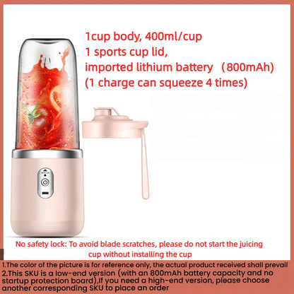 Multifunctional Portable Juice Blender – Rechargeable Dual Cup Juicer | Homevera