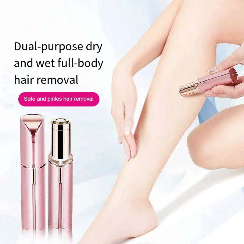 Electric Facial Hair Remover for Women – Painless Lipstick-Style USB Trimmer