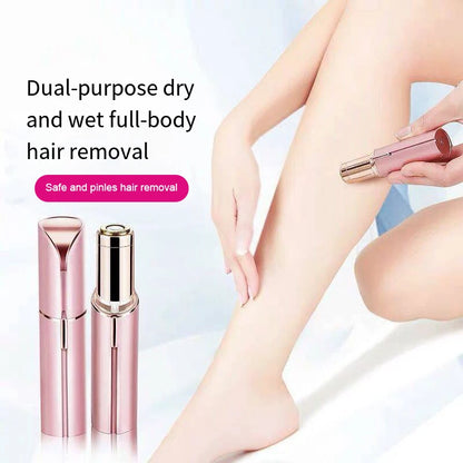 Electric Facial Hair Remover for Women – Painless Lipstick-Style USB Trimmer