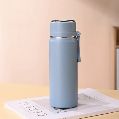 600ml Stainless Steel Thermal Water Bottle – Leakproof Insulated Travel Mug for Hot & Cold Drinks