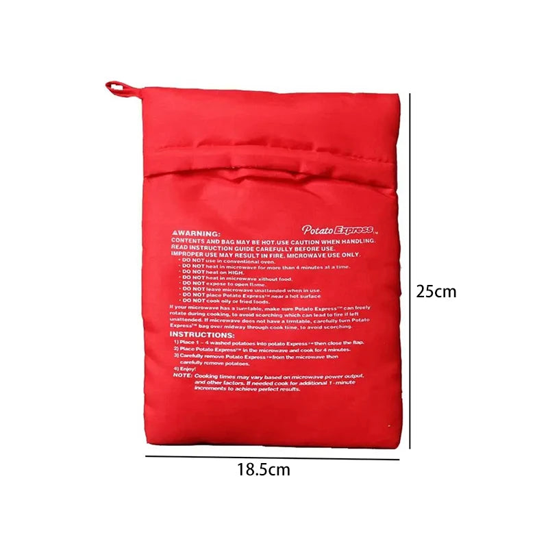 Microwave Potato Cooker Bag – Quick & Easy Baked Potato Maker (1PC / 2PCS Options)