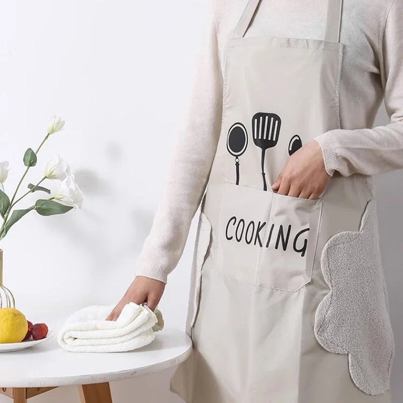 Waterproof & Oilproof Kitchen Apron – Lightweight Cooking Apron for Men & Women | Homevera