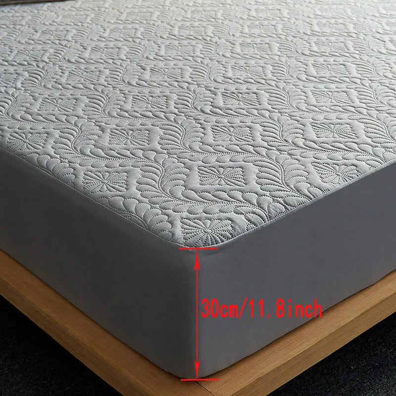 Waterproof Quilted Mattress Cover – Breathable Fitted Sheet Protector | Homevera