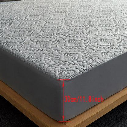 Waterproof Quilted Mattress Cover – Breathable Fitted Sheet Protector | Homevera