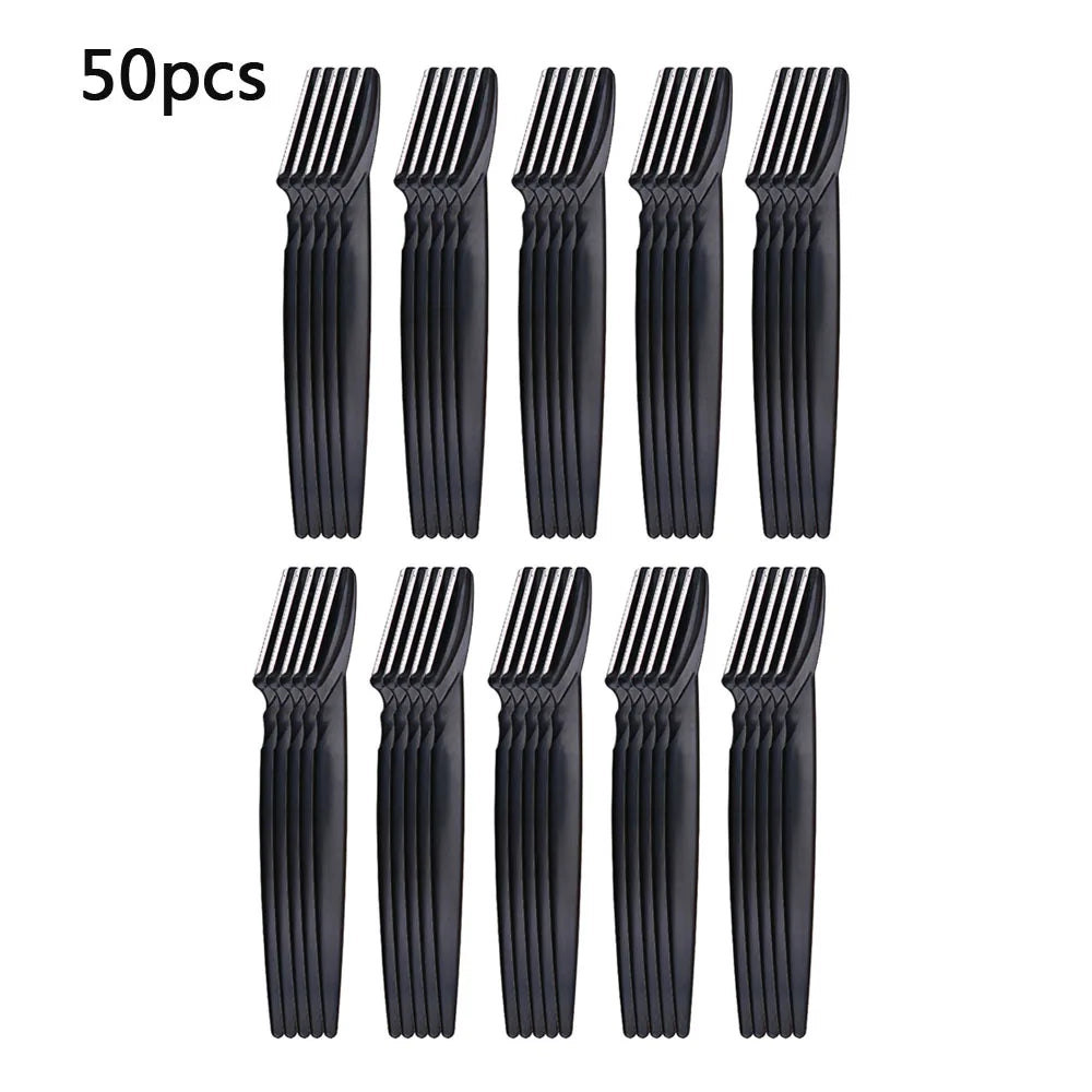 Professional Eyebrow Trimmer Kit for Women – Stainless Steel Facial Razor Set