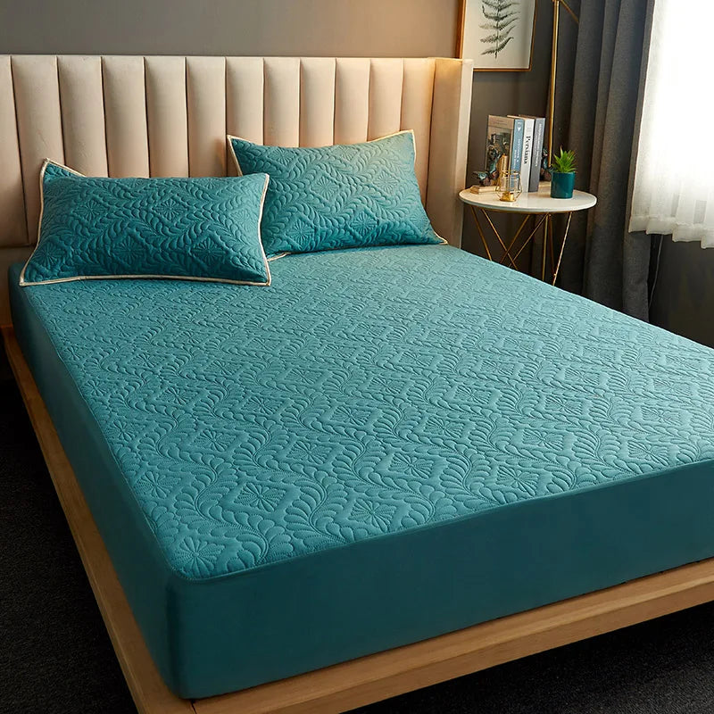 Waterproof Quilted Mattress Cover – Breathable Fitted Sheet Protector | Homevera