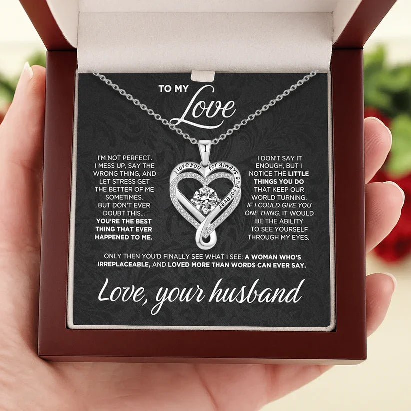 ForeverAlways™ Wife Necklace – Romantic Gift She’ll Treasure Forever
