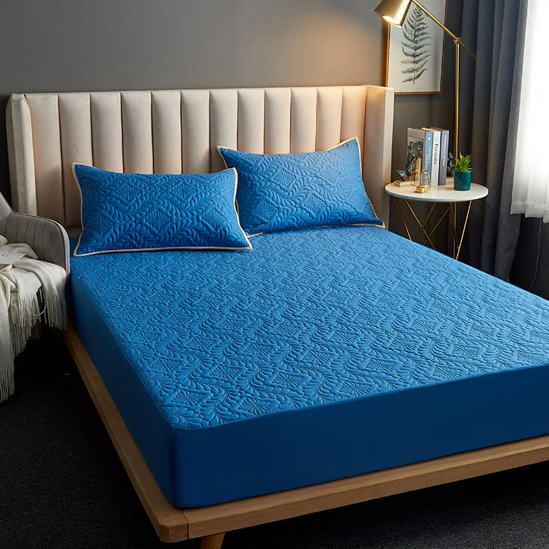 Waterproof Quilted Mattress Cover – Breathable Fitted Sheet Protector | Homevera