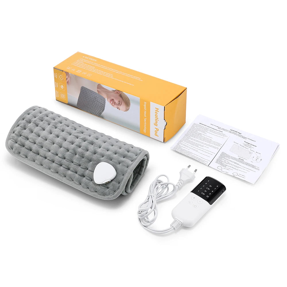 30×60cm Electric Heating Pad – 9/10 Level Adjustable Hot Compress Blanket for Back, Legs & Hands