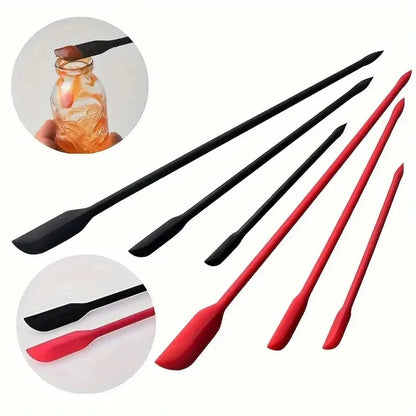 3-Piece Mini Silicone Spatula Set – Heat-Resistant Kitchen Tools for Jars, Bottles & Baking