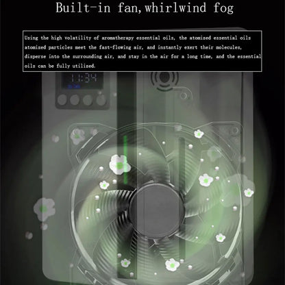 Wall-Mounted Scent Machine – 160ml Hotel-Grade Aroma Diffuser with Fan & Bluetooth