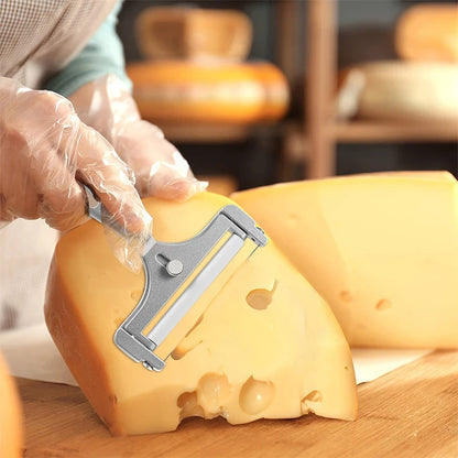 Adjustable Stainless Steel Cheese & Butter Slicer | Multi-Purpose Kitchen Shaver
