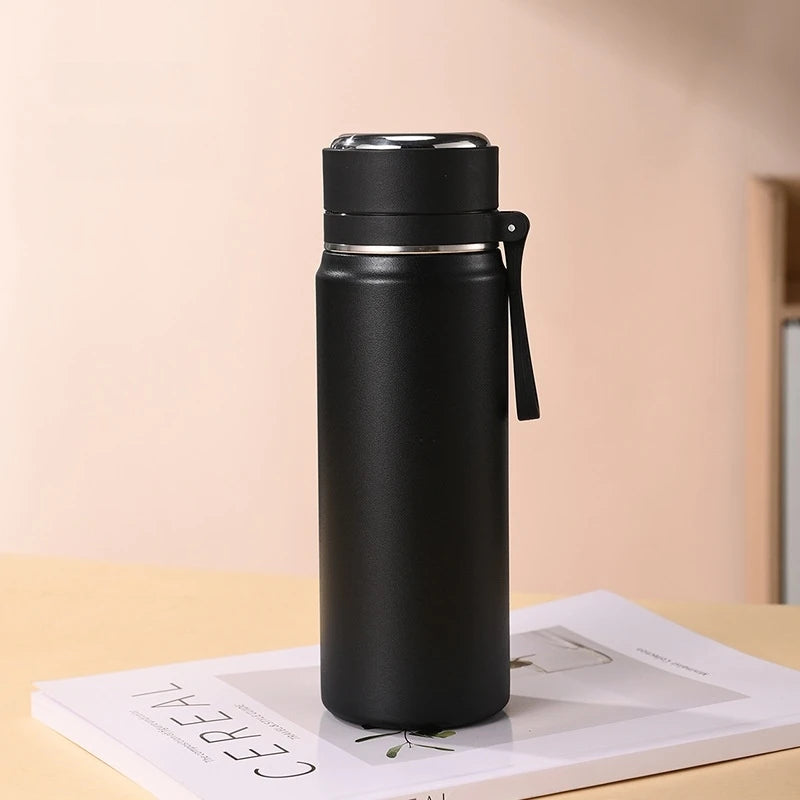 600ml Stainless Steel Thermal Water Bottle – Leakproof Insulated Travel Mug for Hot & Cold Drinks