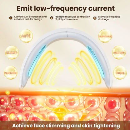 Electric V-Face Lifting Beauty Device – 6 Modes EMS Micro-Current Facial Sculpting Massager