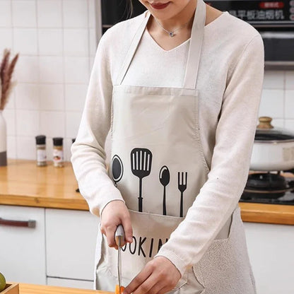 Waterproof & Oilproof Kitchen Apron – Lightweight Cooking Apron for Men & Women | Homevera