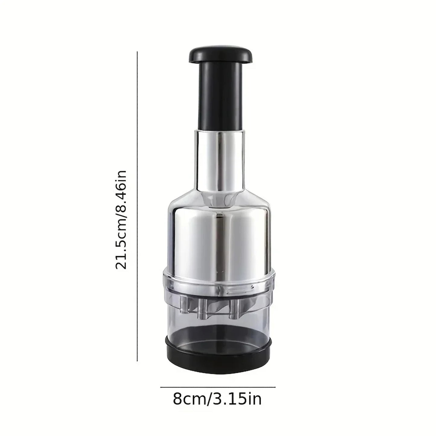 Stainless Steel Garlic & Onion Chopper – 304 Steel Patting Knife Food Mincer & Dicer Tool | Homevera