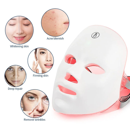 LED Facial Therapy Mask – Wireless Multi-Mode Light Mask for At-Home Skincare Routine