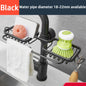 Rotatable Space Aluminum Sink Drain Rack – Faucet Sponge & Soap Holder Organizer for Kitchen & Bathroom
