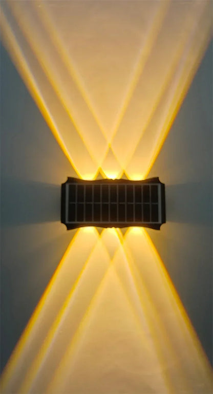 Solar Wall Lamp – Outdoor LED Waterproof Light for Garden, Balcony, and Porch | Homevera