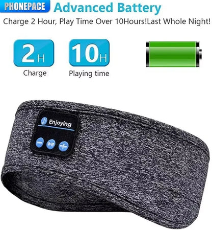 Wireless Bluetooth Sleeping Headband – Noise-Canceling Sports & Sleep Audio Mask