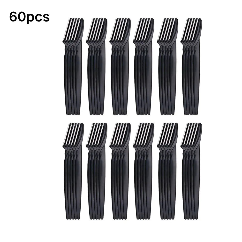 Professional Eyebrow Trimmer Kit for Women – Stainless Steel Facial Razor Set