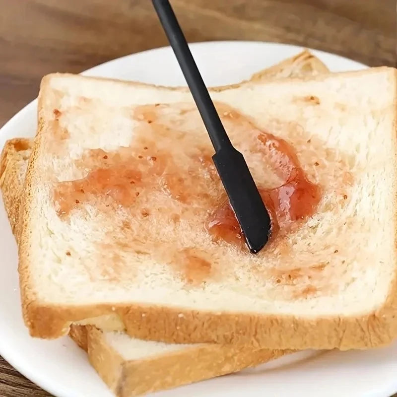 3-Piece Mini Silicone Spatula Set – Heat-Resistant Kitchen Tools for Jars, Bottles & Baking