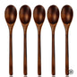 5-Piece Natural Wooden Spoon & Fork Set – Eco-Friendly Tableware for Cooking & Dining