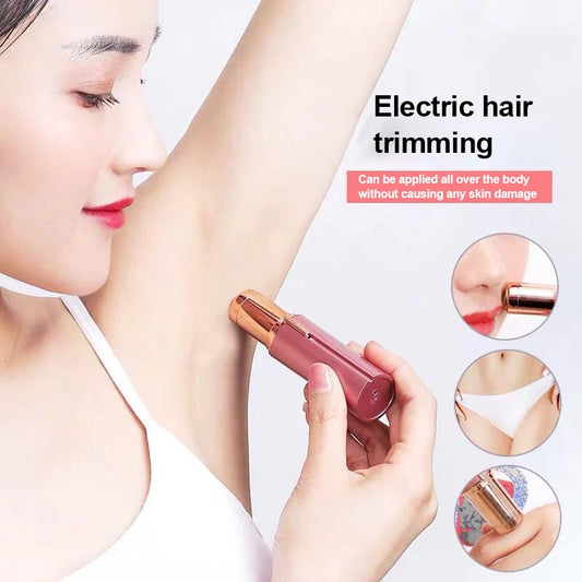Electric Facial Hair Remover for Women – Painless Lipstick-Style USB Trimmer