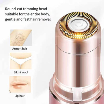 Electric Facial Hair Remover for Women – Painless Lipstick-Style USB Trimmer
