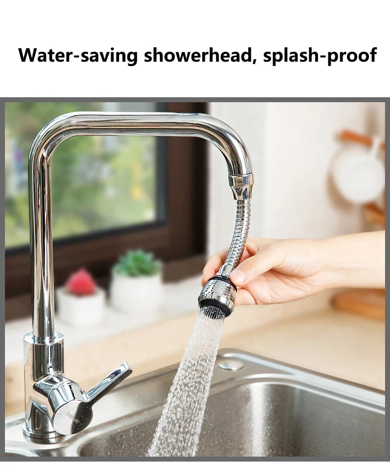 360° Rotating Faucet Aerator – Dual-Mode High-Pressure Sink Water Saver
