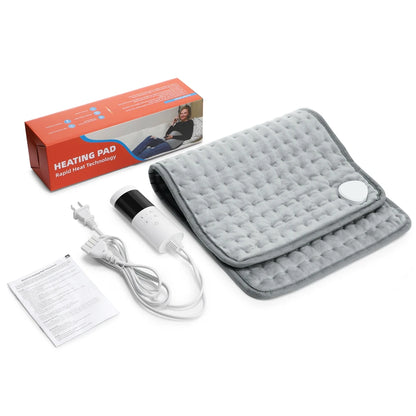 30×60cm Electric Heating Pad – 9/10 Level Adjustable Hot Compress Blanket for Back, Legs & Hands